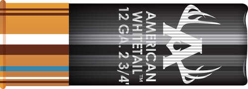 Hornady 12 Gauge 5 Rounds Ammunition, 2 3/4 325 Gr Slug, features InterLock Slug performance—ideal for medium to large game. Black shell with white antler logo and copper base with blue stripe. Brand: Hornady.