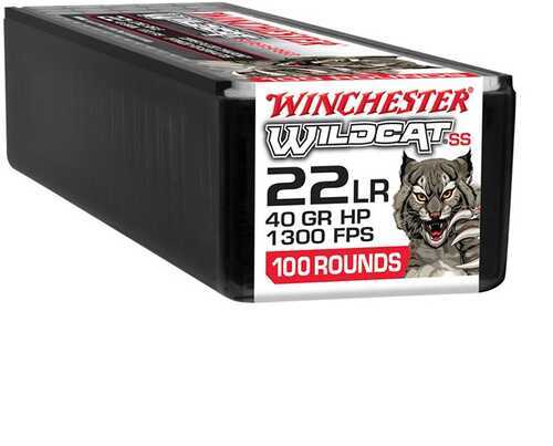 Winchester Wildcat Super Speed 22 LR 40 Gr Copper Plated DynaPoint - High Performance Rimfire Ammunition 100 Per Box