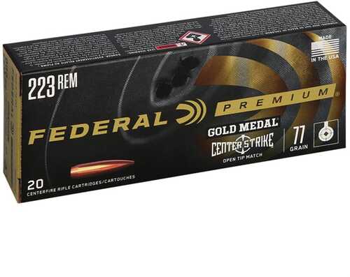 Gold Medal Premium Centerstrike 223 Remington Ammo 77gr OTM