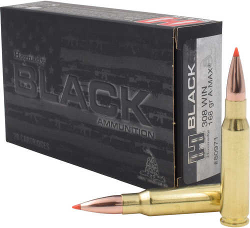 Hornady Black 308 Winchester 20 Rounds 168 Grain Ballistic