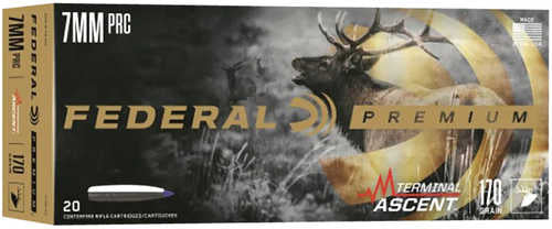 Federal Premium Terminal Ascent 7mm PRC 170 Grain 20 Rounds