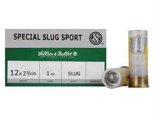 Sellier and Bellot 12 Gauge 1 Oz Slug 25 Rounds Ammunition