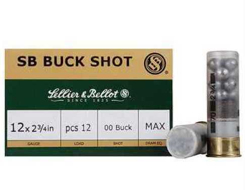 Sellier Bellot Buckshot 12 Gauge Pellets 2 3 4 Inch